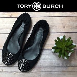 Tory Burch suede black flats